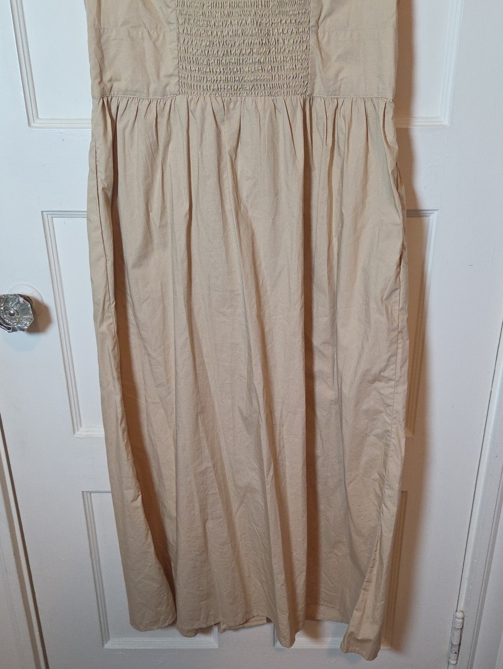 J.Crew Sleeveless Button-Front Cotton Poplin Midi Dress In Beachwood Size 8 - Picture 15 of 16